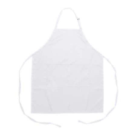 Allpoints Kng 32 In Bib Apron White 2 Pockets 1557WHT